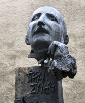 Stefan Zweig - Bust on the Kapuzinerberg in Salzburg